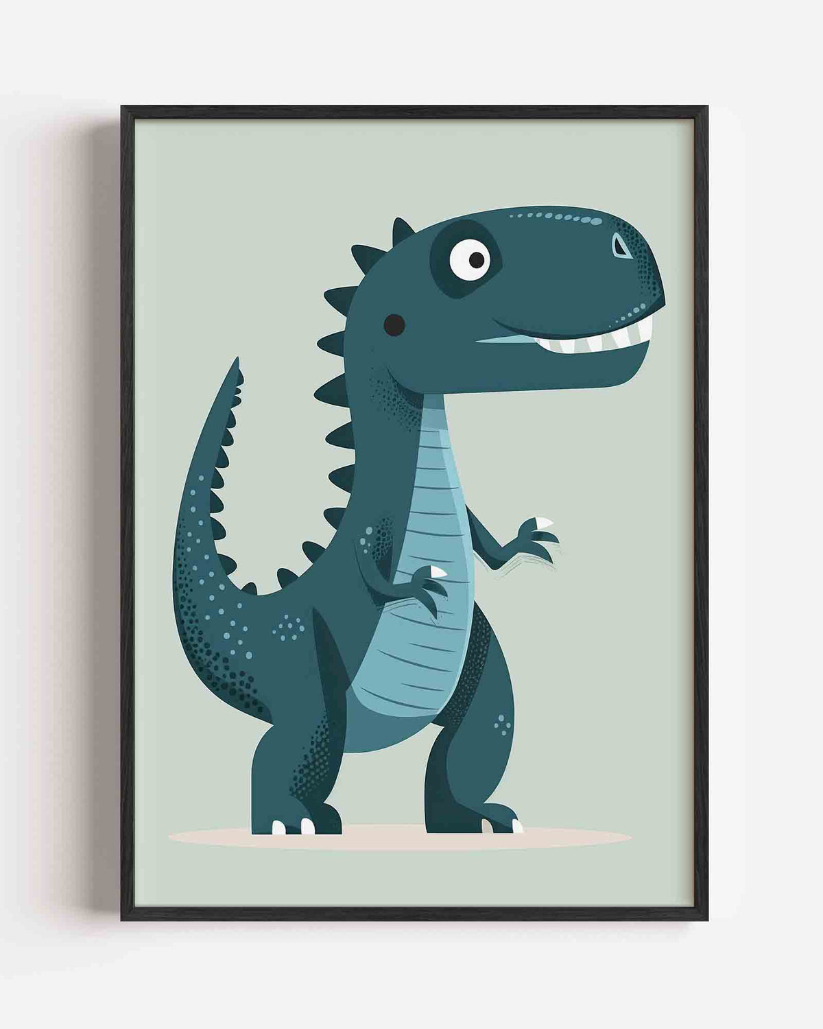 Dinosaurus illustratie – kids portret poster als wanddecoratie