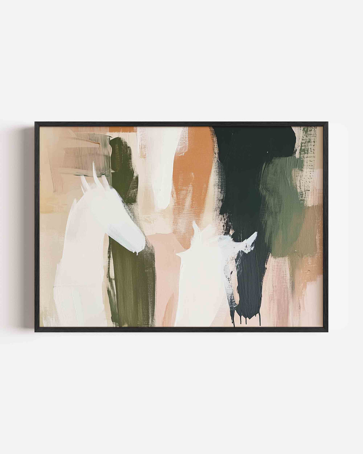 Abstracte vormen – kleurrijke abstracte landscape poster als wanddecoratie