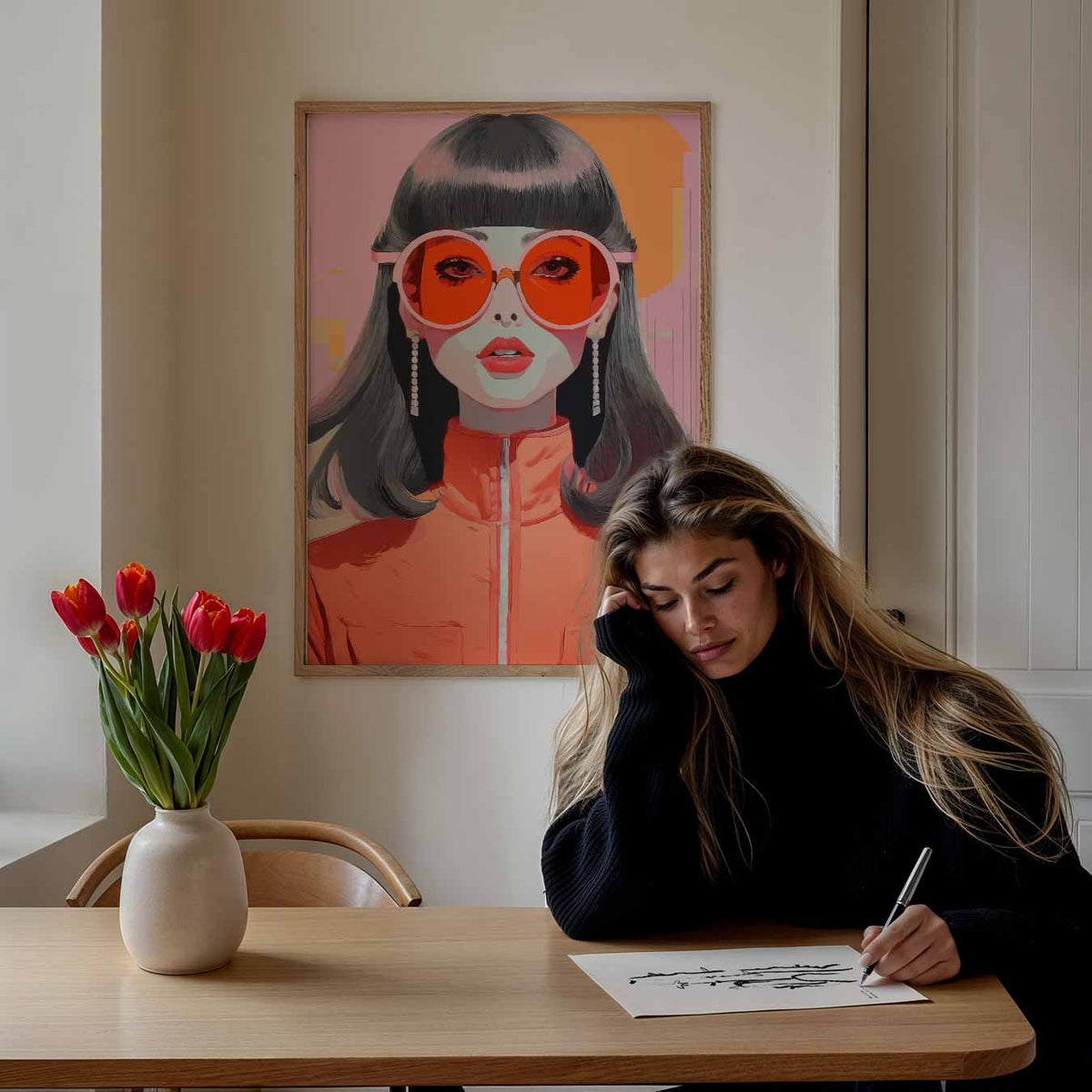 Stijlvolle Retro Fashion – Popart poster als moderne urban wanddecoratie