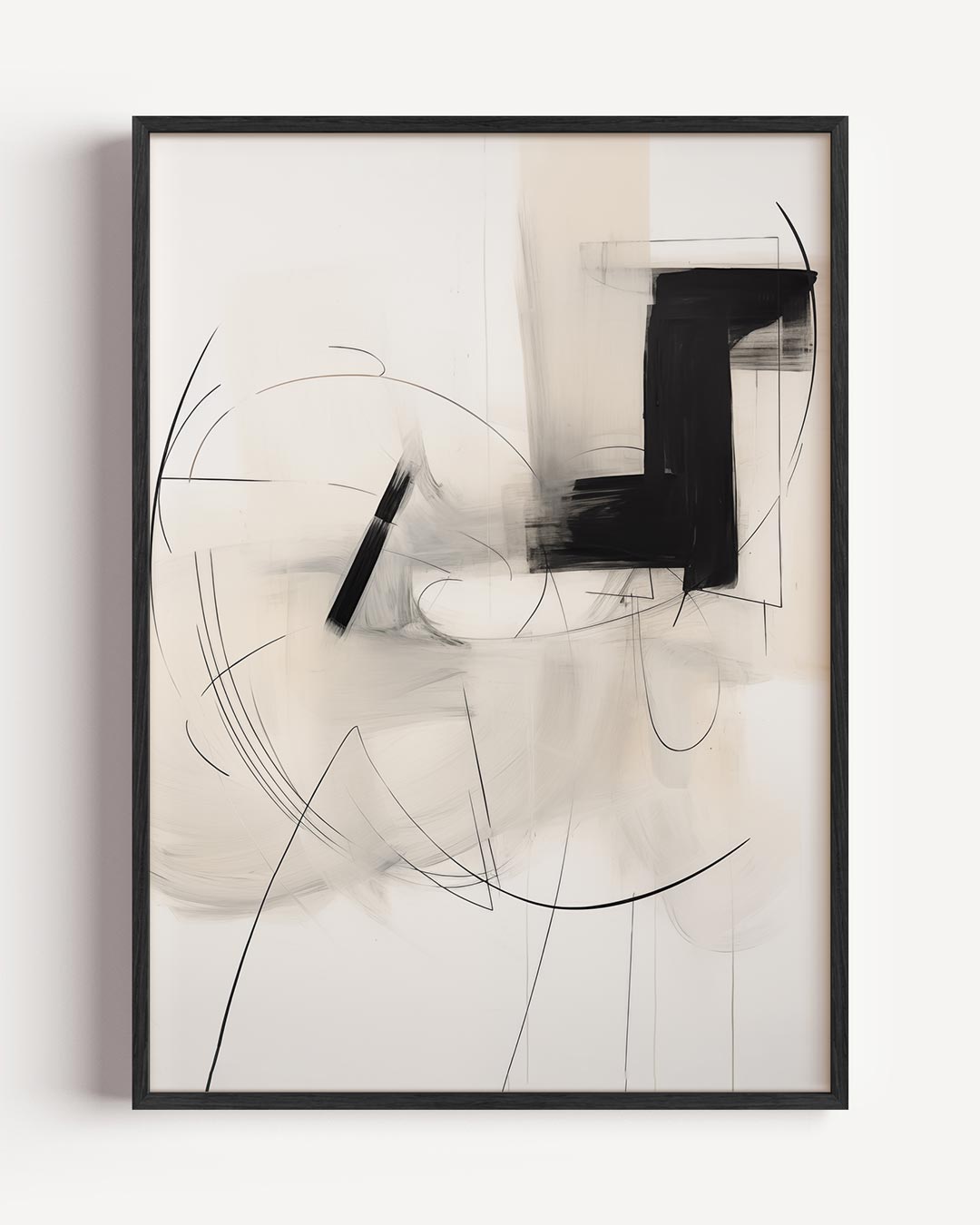 Moderne Abstracte Kunstposter – elegante portret poster als wanddecoratie