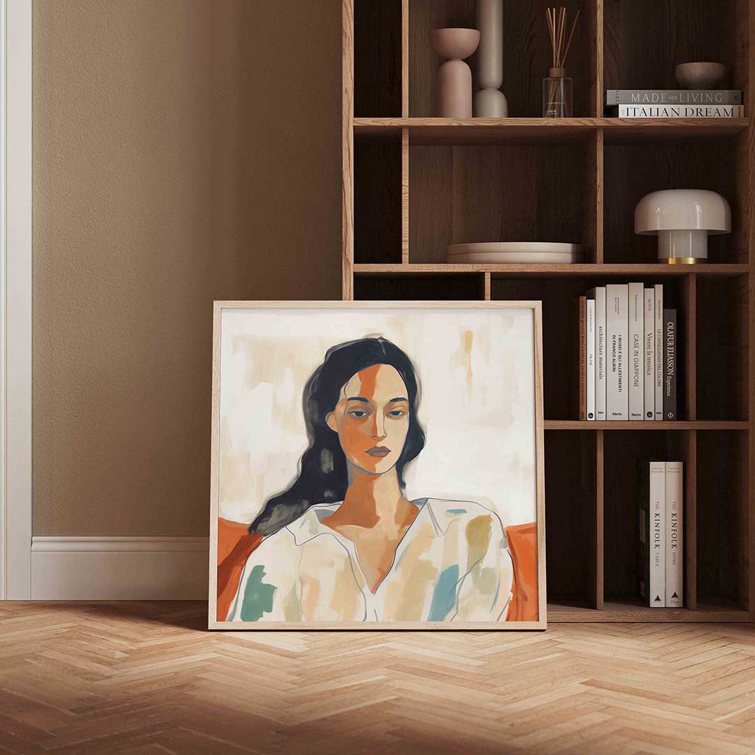 Vrouwelijk portret – portret poster in vierkant formaat