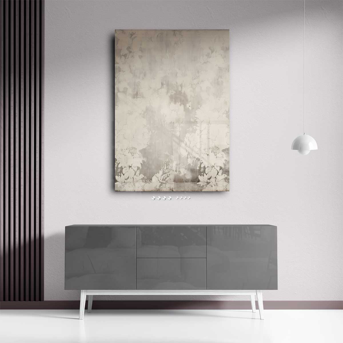 Dromerige Bloemensluier – staand kunstwerk voor modern interieur