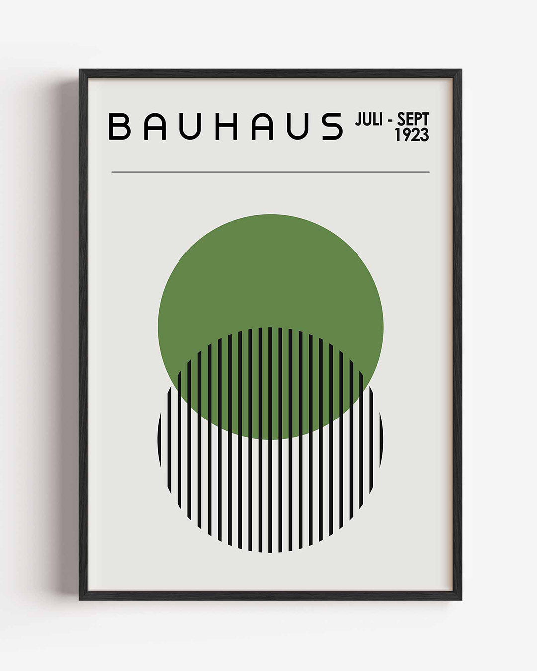 Vormen en lijnen – staande Bauhaus poster als wanddecoratie