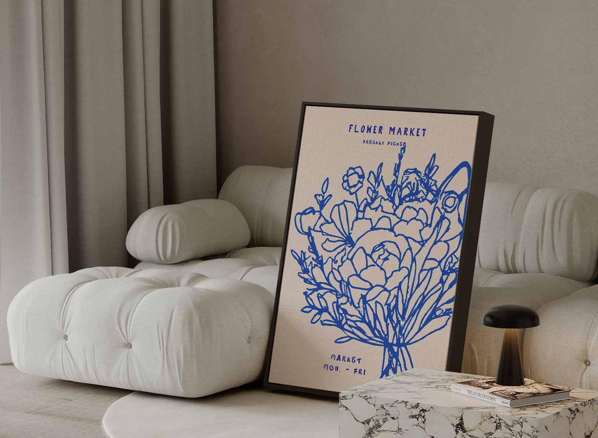 Bloemenmarkt Elegantie – portret kunstwerk als wanddecoratie, afbeelding 13