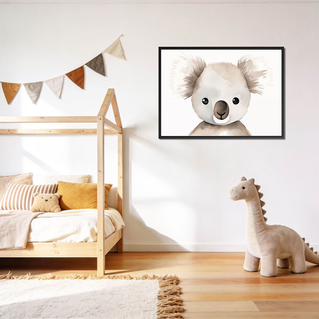 Koala portret – op canvas, dibond of plexiglas