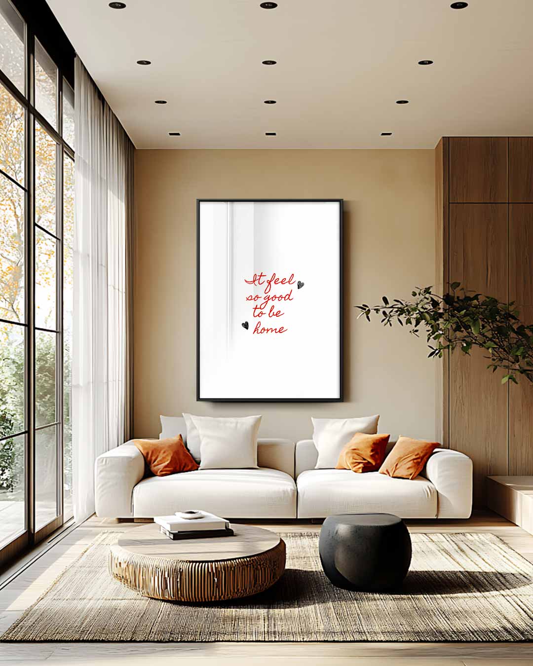Welkom Thuis Wanddecoratie – staand kunstwerk voor modern interieur