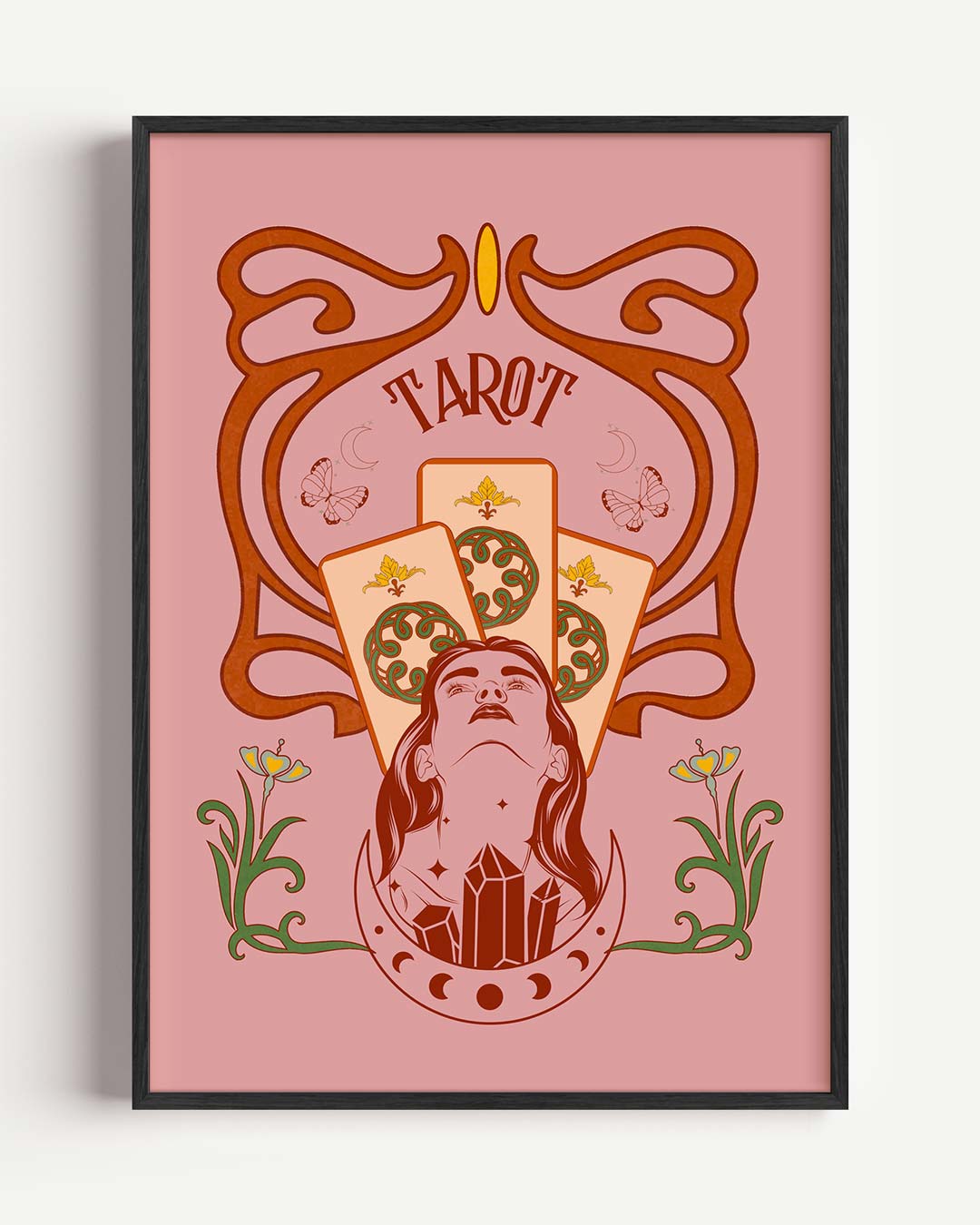 Mystieke Tarot Kunstposter – mindful portret poster als wanddecoratie