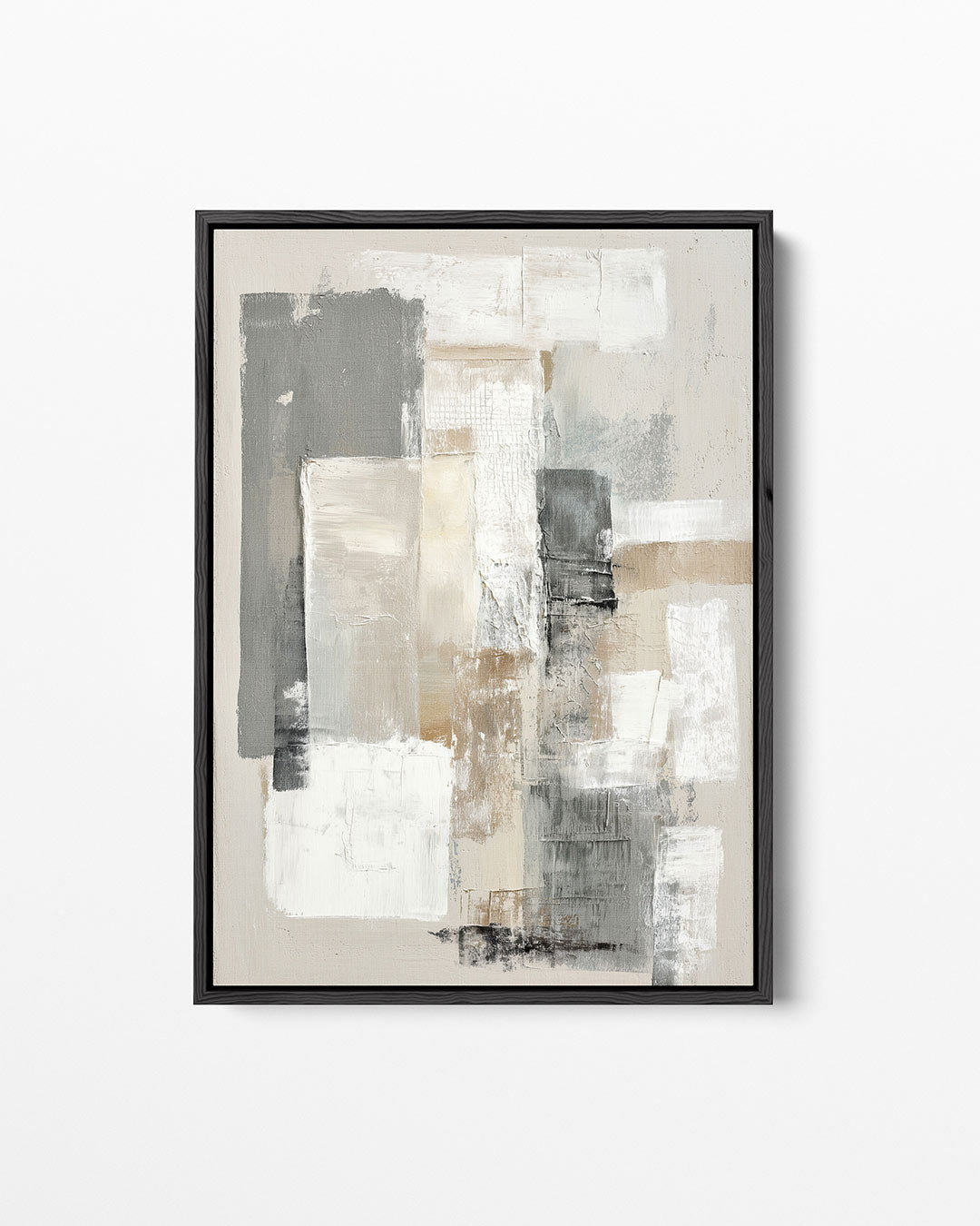Gelaagde texturen – staand wanddecoratie kunstwerk