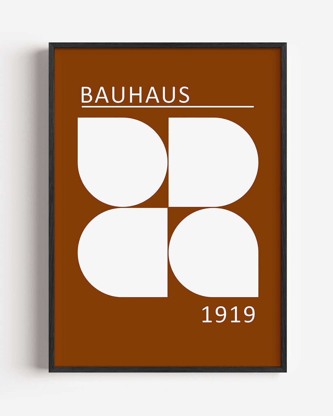 Vormen en vlakken – staande Bauhaus poster als wanddecoratie