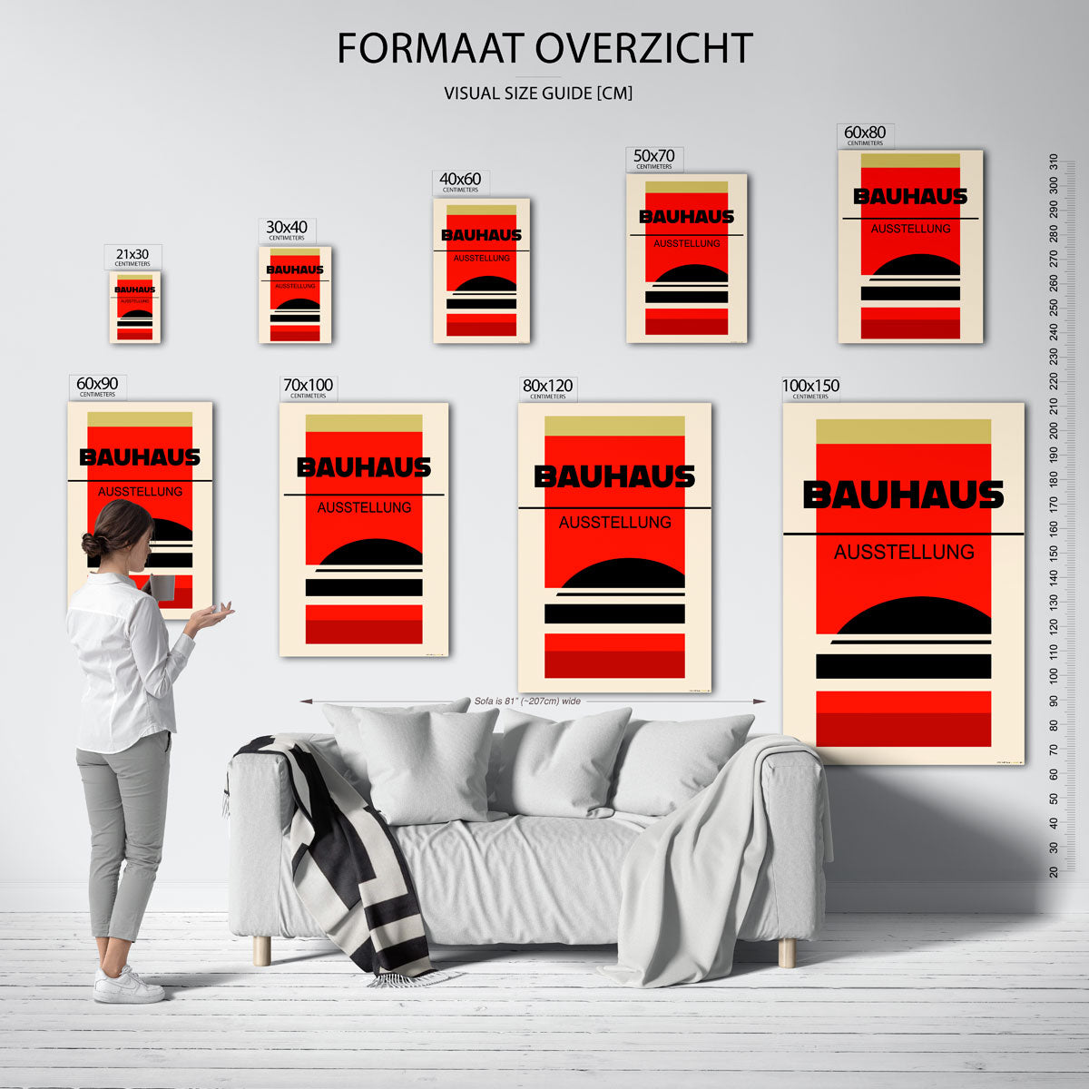 Vorm en balans – Bauhaus poster als geometrische wanddecoratie