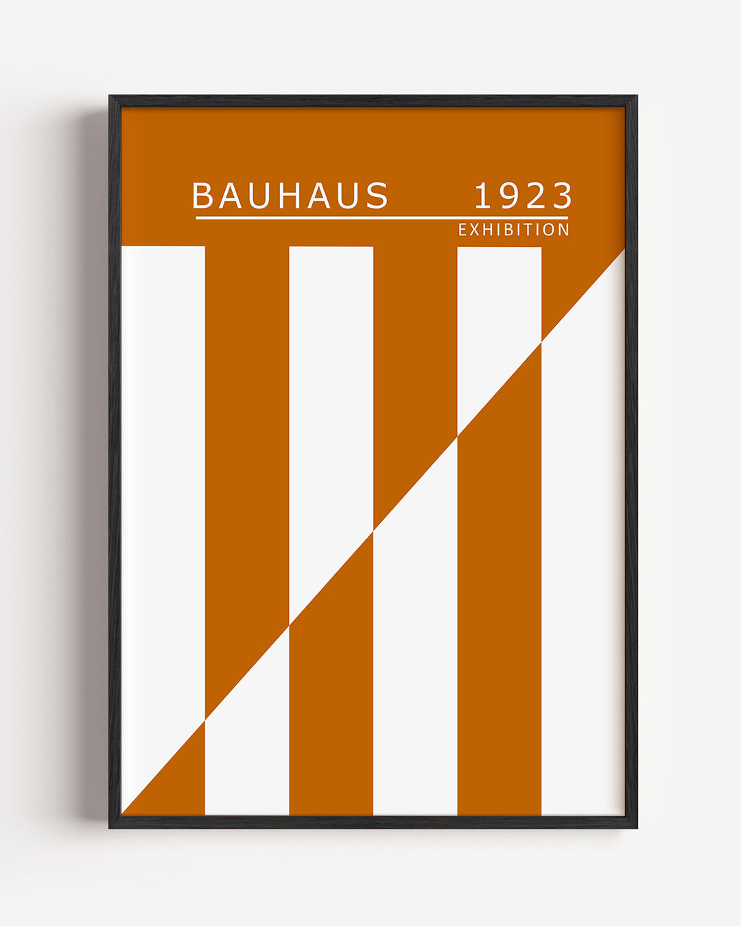 Lijnen en vlakken – staande Bauhaus poster als wanddecoratie
