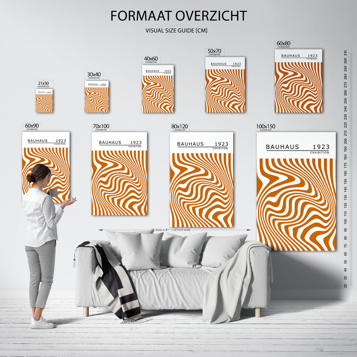  – geometrische poster in Bauhaus-stijl van WallArtistic