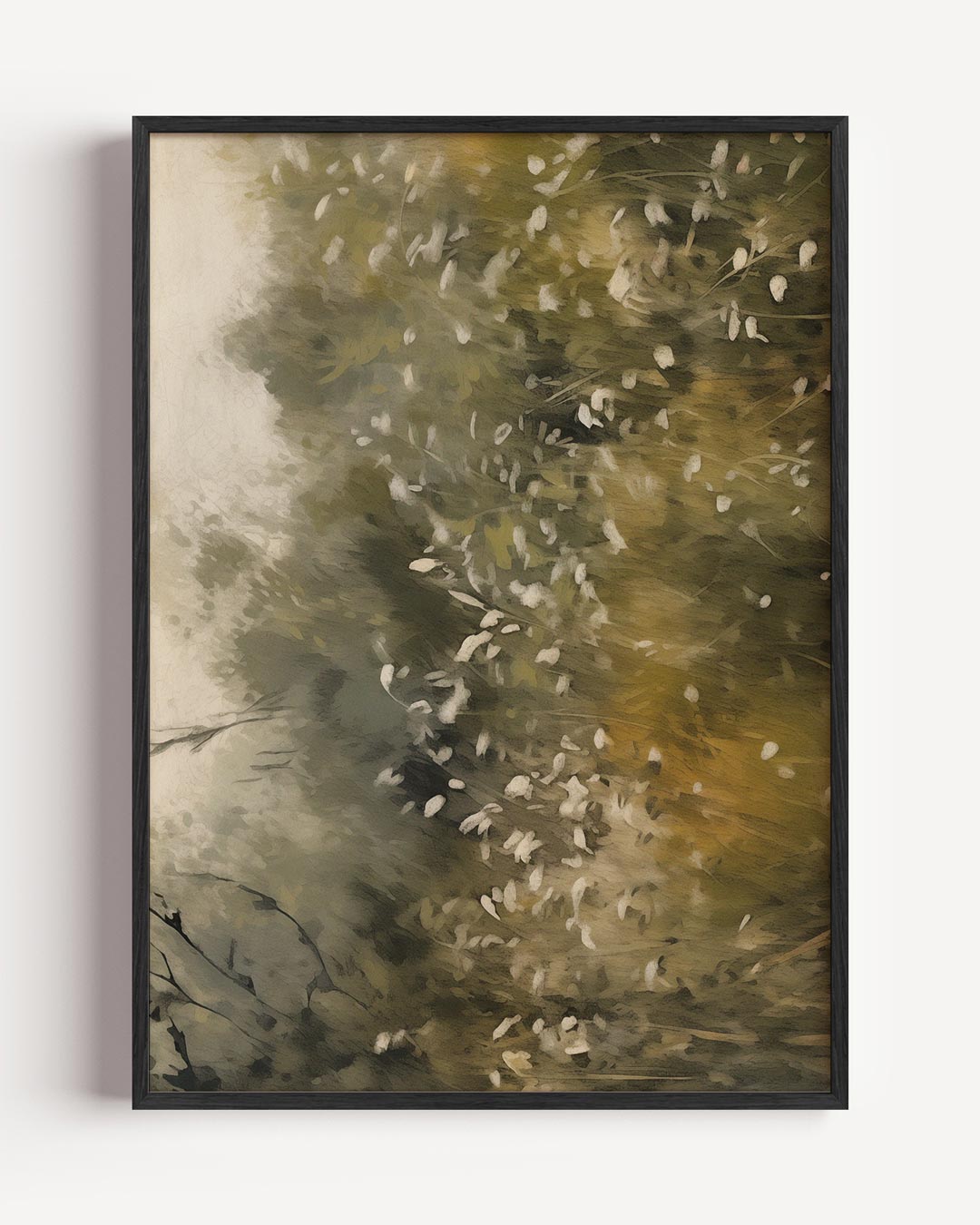 Abstract Natuurspel – natuur en stad portret poster als wanddecoratie
