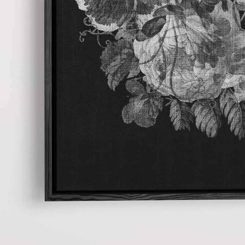 Mystieke Bloemenweelde – modern portret kunstwerk van WallArtistic