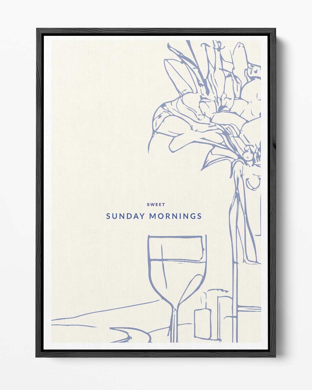 Sweet Sunday Mornings – portret kunstwerk als wanddecoratie