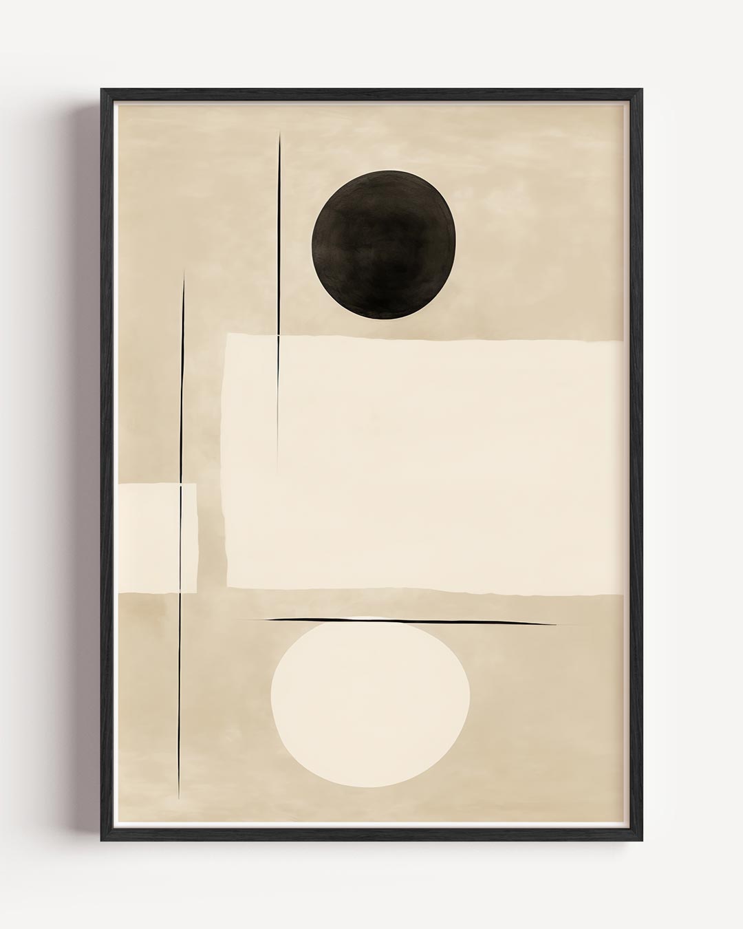 Abstracte Cirkelpatroon – abstracte portret poster als wanddecoratie