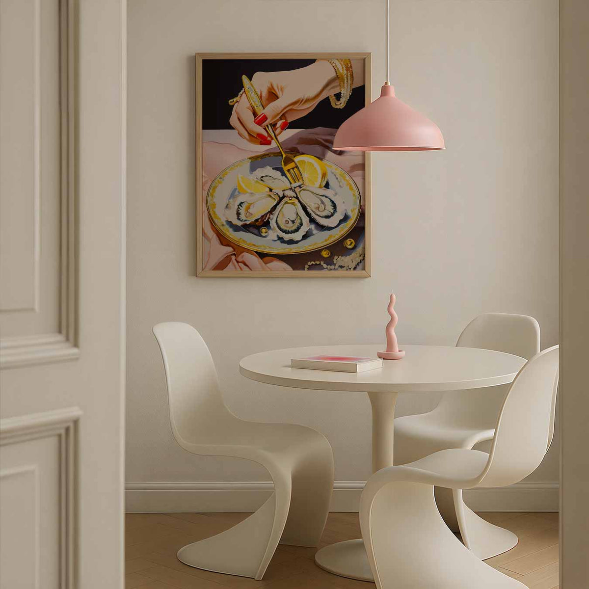 Luxe Oesterparty – culinaire wandkunst als portret poster