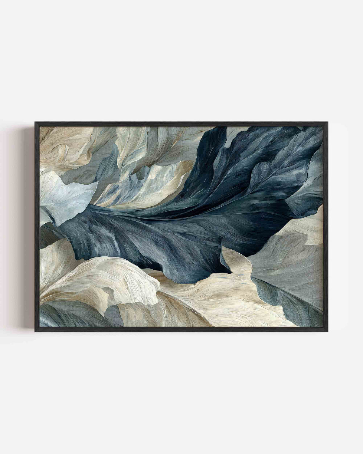 Golvende bladeren – abstracte landscape poster als wanddecoratie