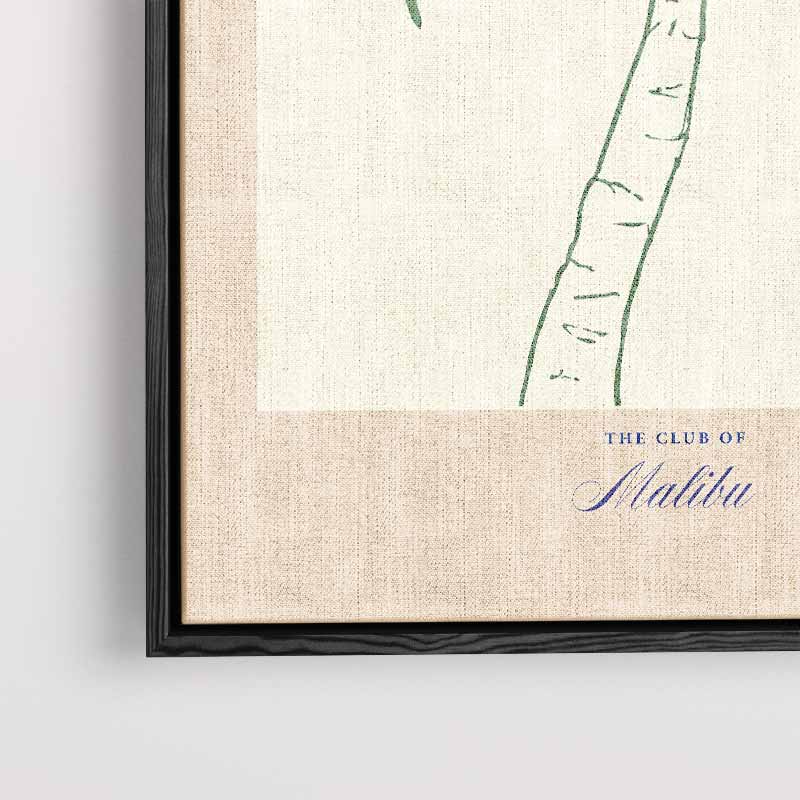 College Club Palmboom Art Print – plexiglas kunstwerk als wanddecoratie