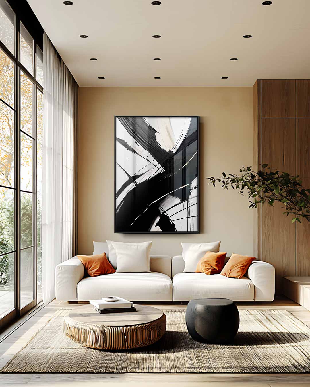 Tijdloze Slagen – staande wandkunst voor woonkamer of interieur