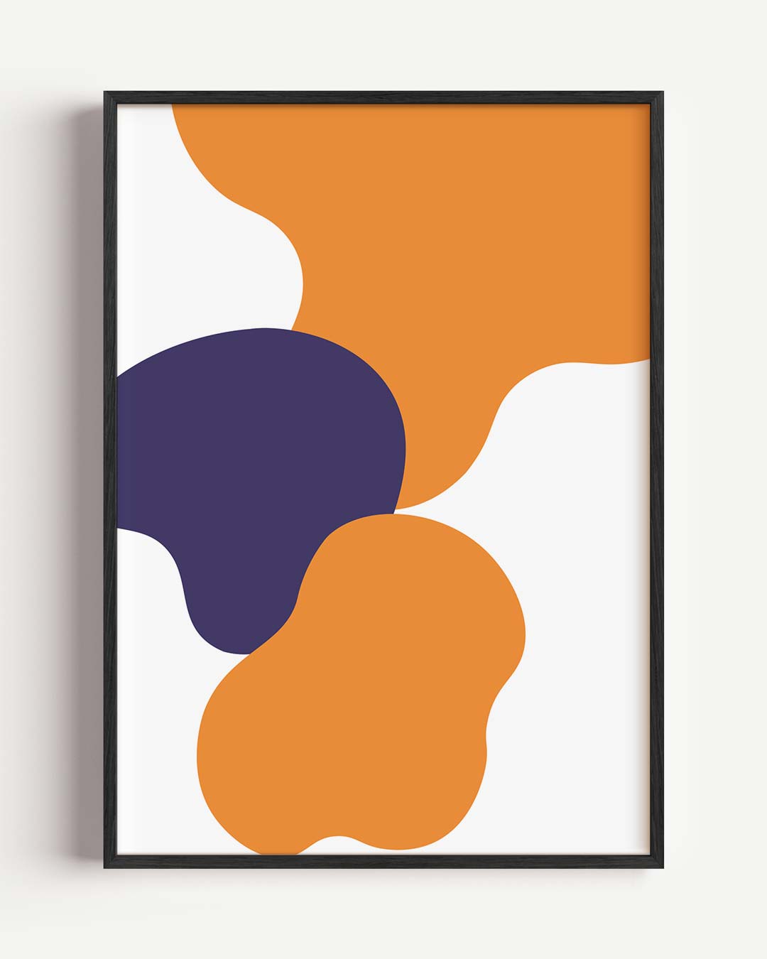 Kleurrijke Abstracte Vormen – kleurrijke abstracte portret poster als wanddecoratie