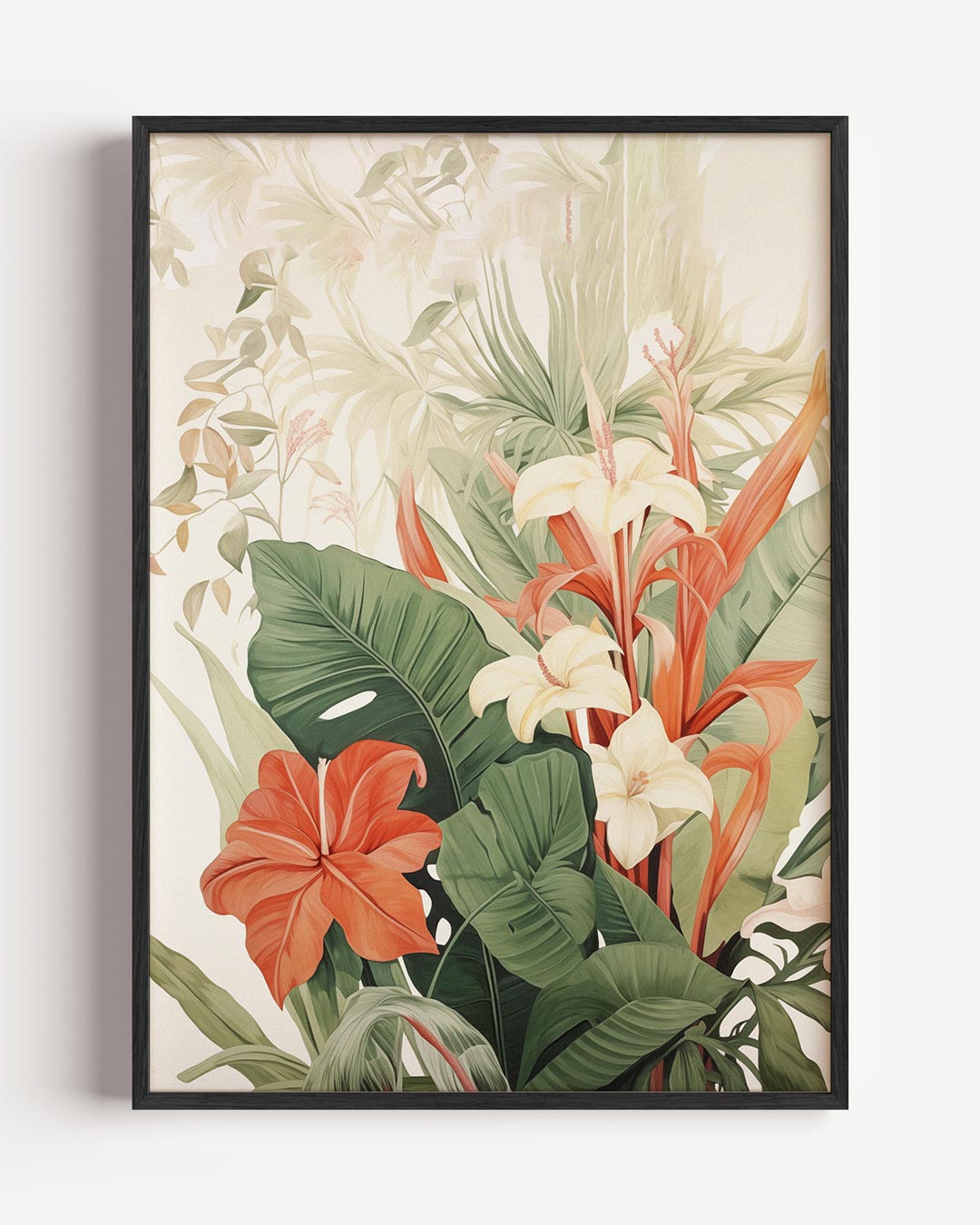 Tropische Bloemenpracht – bloemen portret poster als wanddecoratie