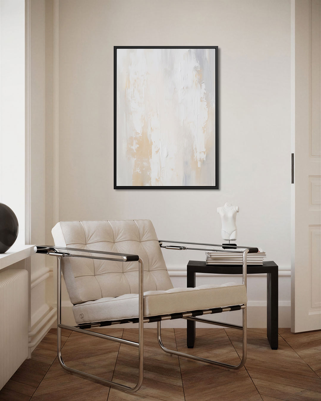 Zachte texturen – staand wanddecoratie kunstwerk