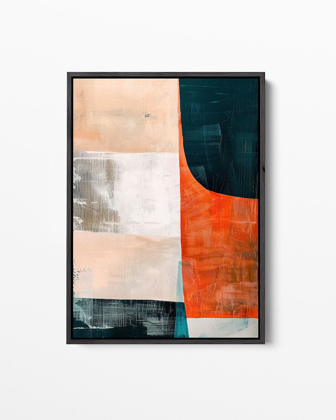 Geometrische kleurencompositie – staand wanddecoratie kunstwerk