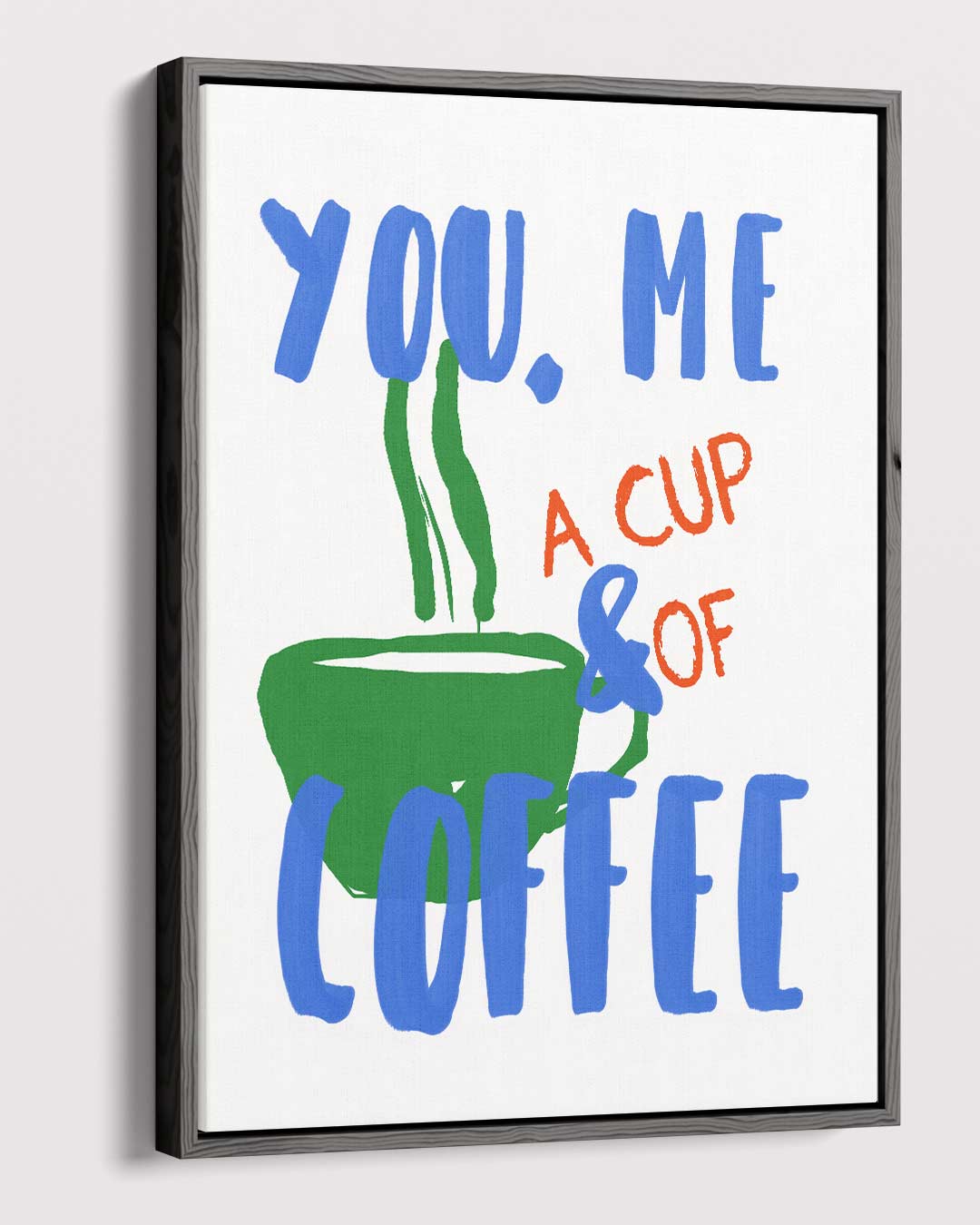 Koffieliefde Moment – dibond kunstwerk als wanddecoratie