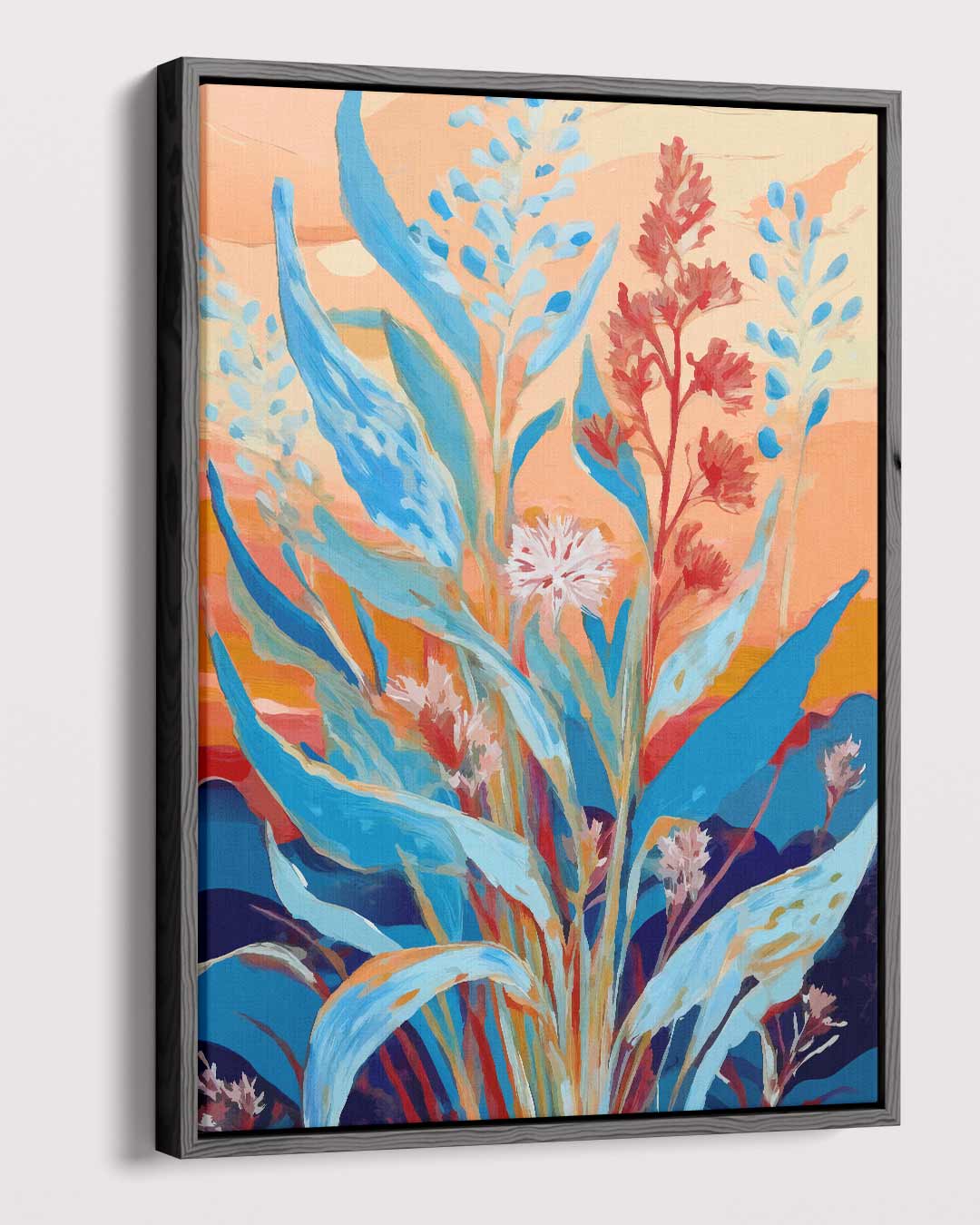 Kleurrijke Bloemenzee – dibond kunstwerk als wanddecoratie