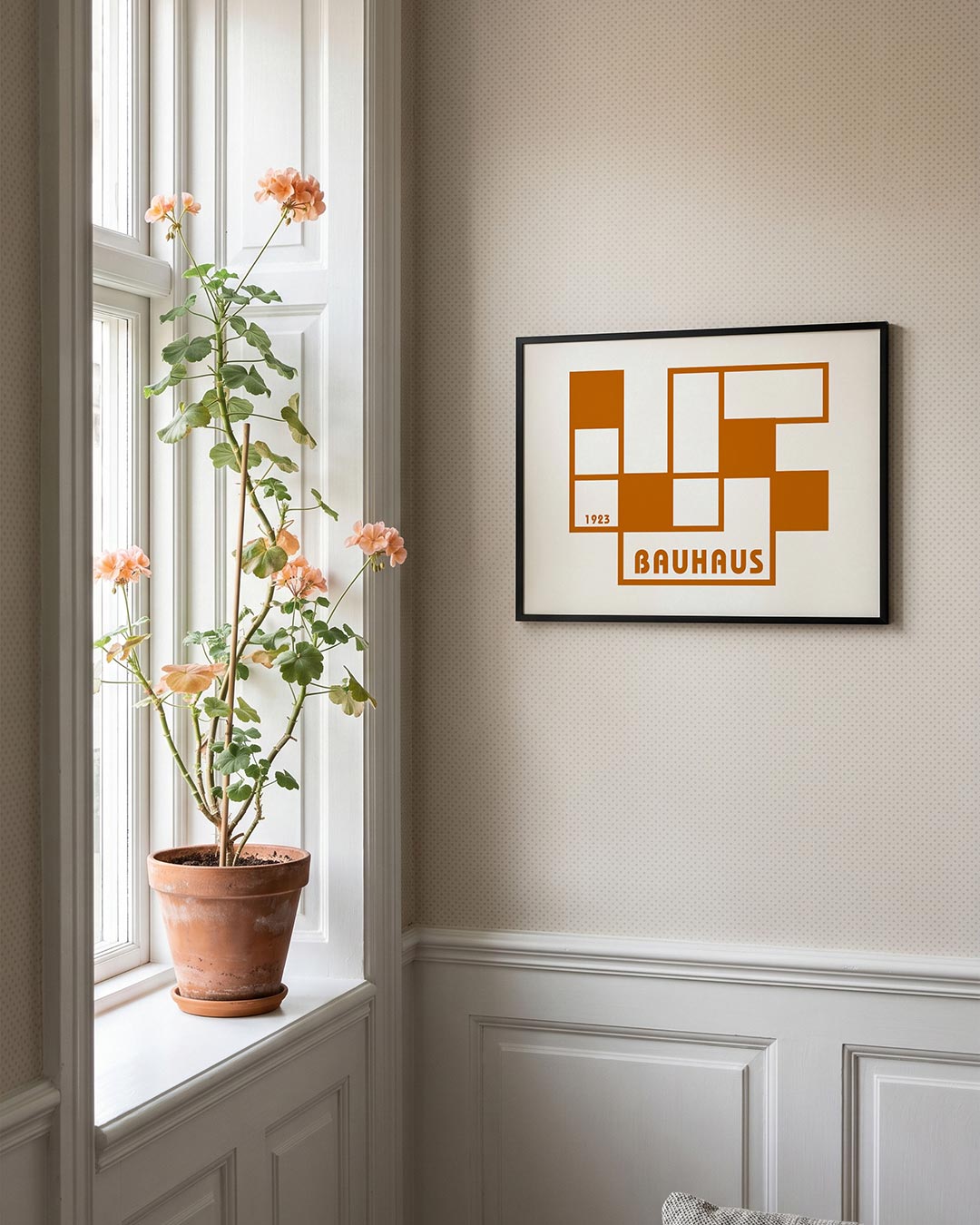 Vormen en vlaken – liggende Bauhaus poster voor aan de muur