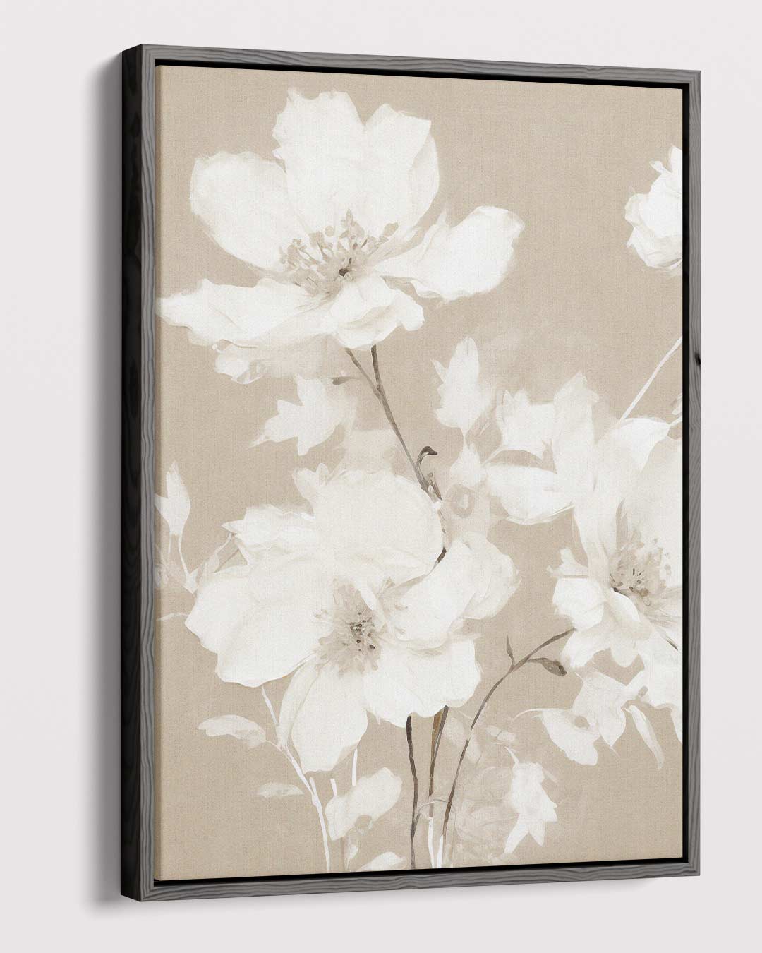 Zachte Bloemen Droom – canvas wanddecoratie in portret formaat