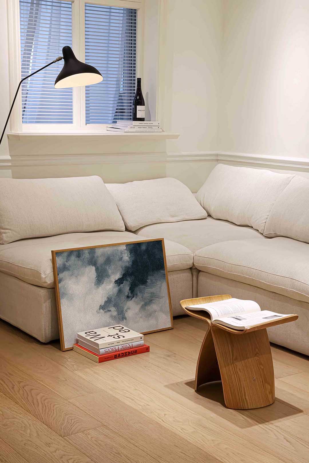 Abstracte wolken – abstracte wandkunst als landscape poster