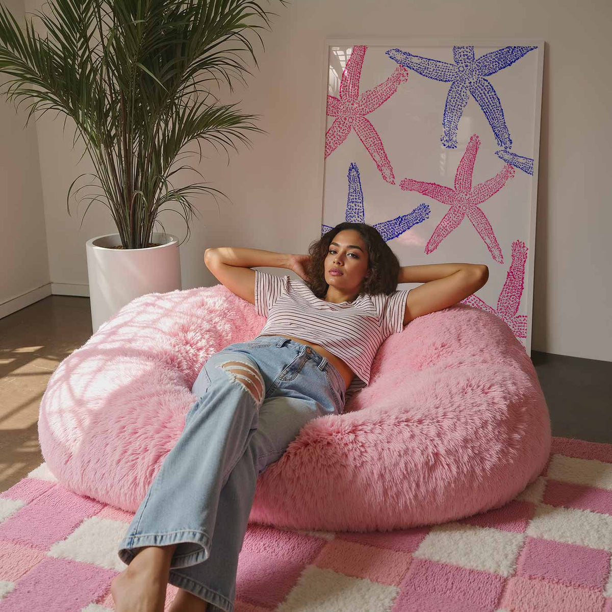 Vrolijke Zeesterren – dieren poster in staand formaat