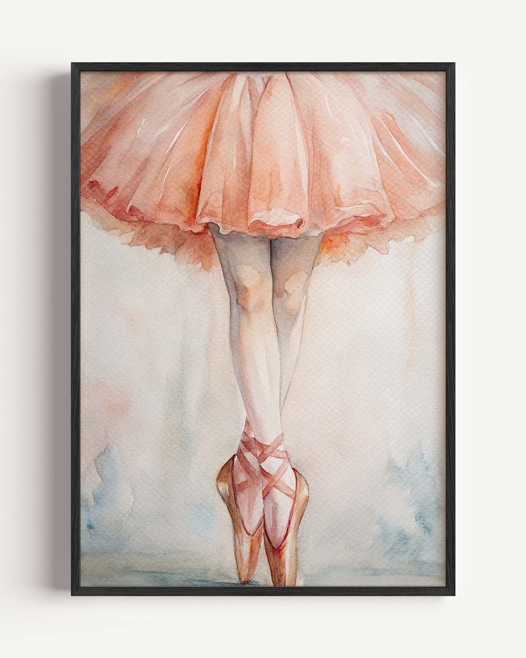 Elegante Ballerina – paas portret poster als wanddecoratie