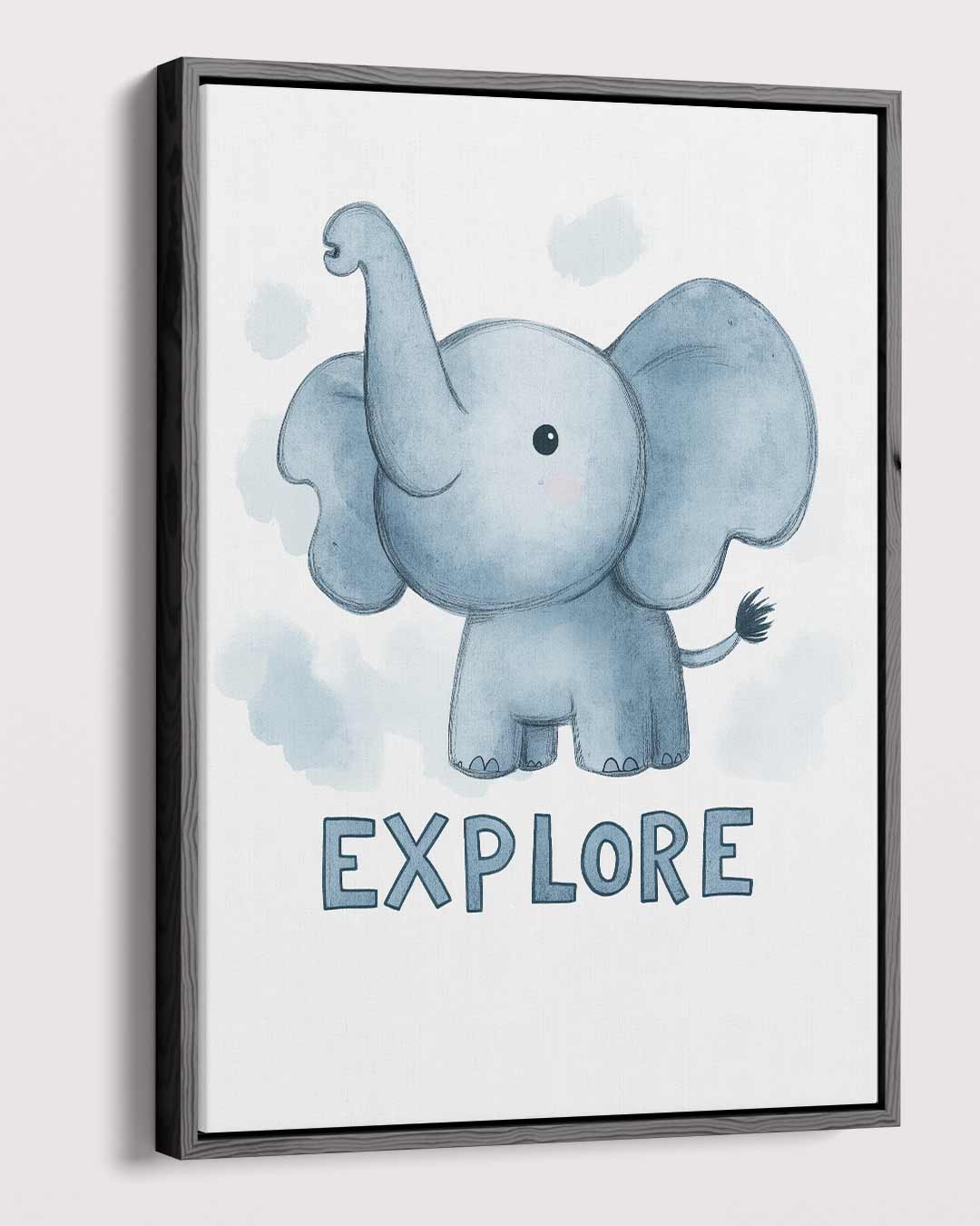Dromerige Olifant Avontuur – plexiglas wanddecoratie in portret formaat