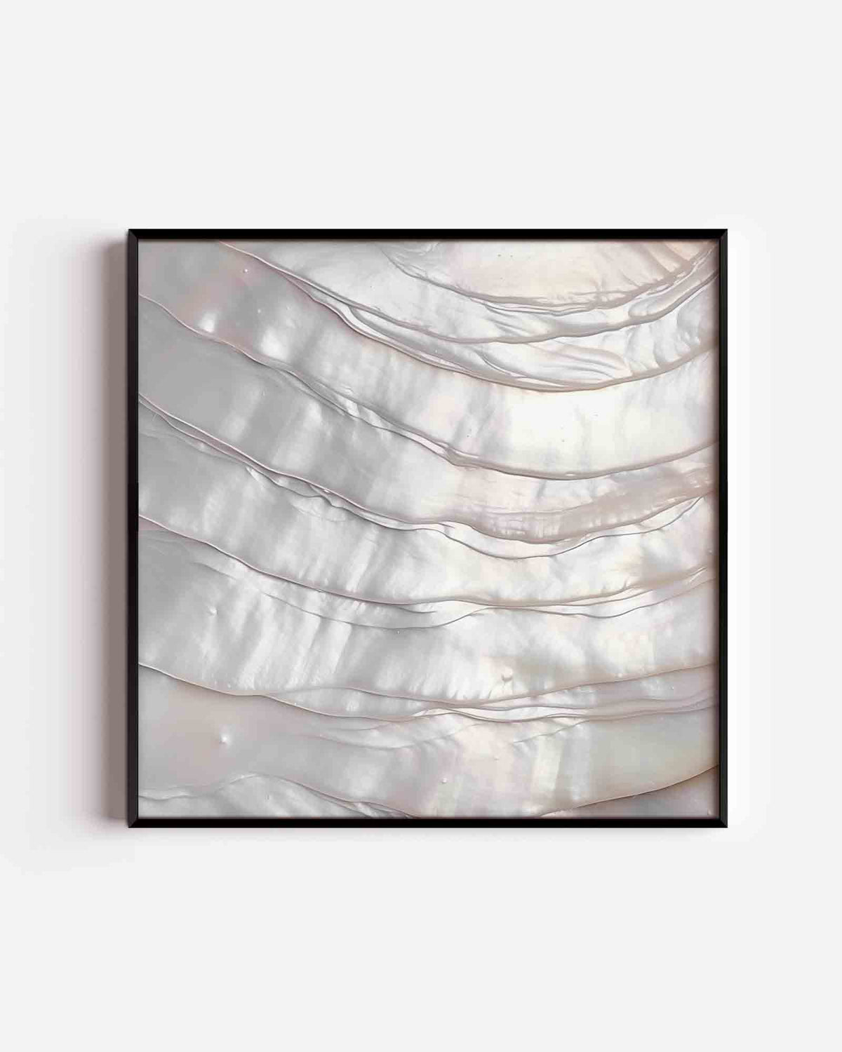 Glanzende parelmoer – abstracte vierkante poster als wanddecoratie