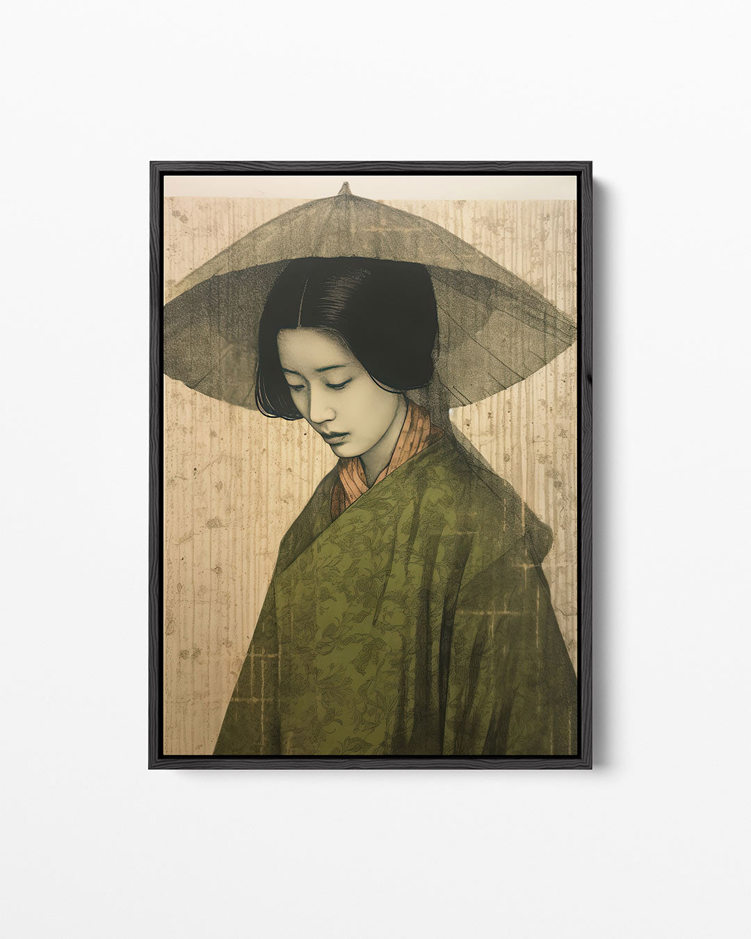 Serene vrouwfiguur – staand wanddecoratie kunstwerk