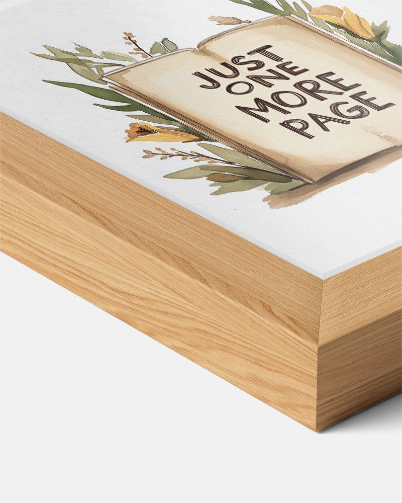 Just One More Page – kids poster als vrolijke staande wanddecoratie