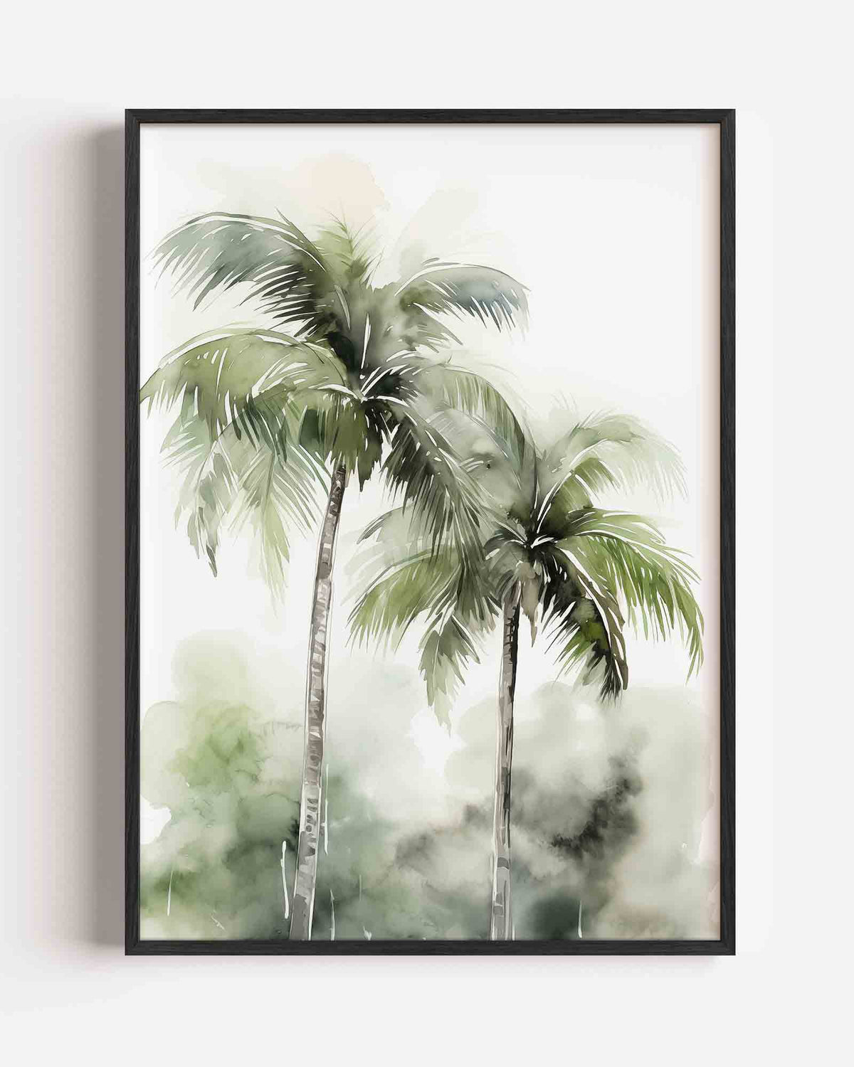 Tropische palmbomen – jungle portret poster als wanddecoratie