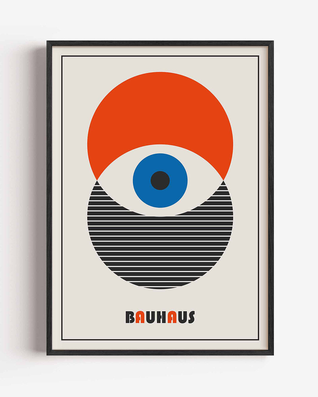 Vorm en kleur – staande Bauhaus poster als wanddecoratie