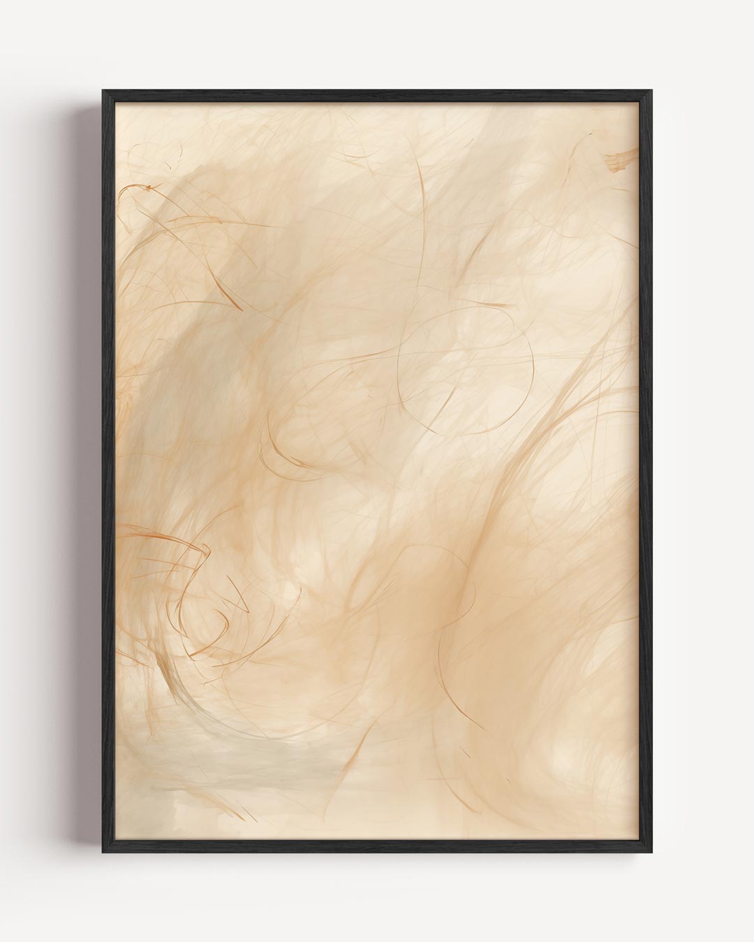 Rustgevende Beige Wandposter – textuur portret poster als wanddecoratie