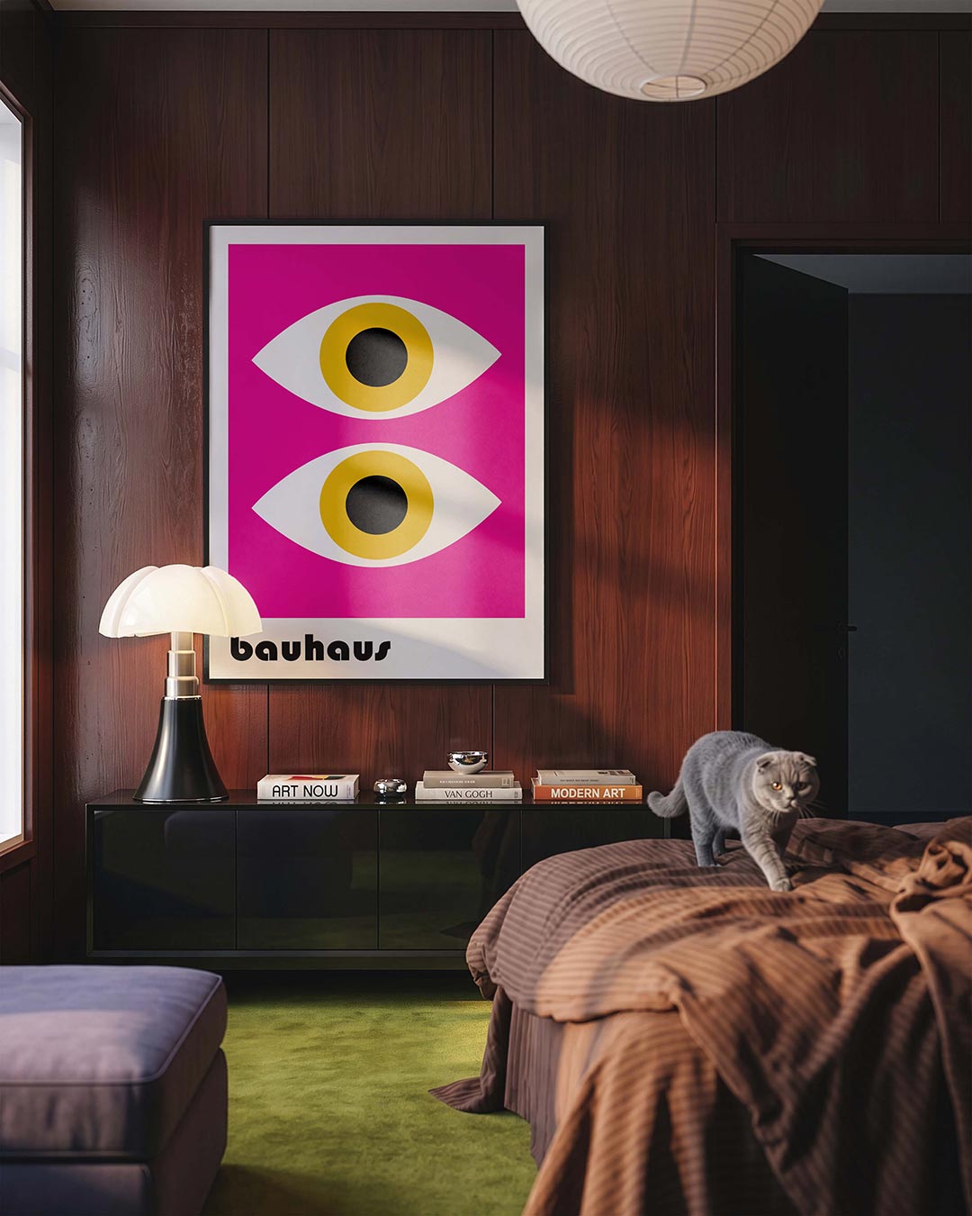  – geometrische Bauhaus poster in staand formaat