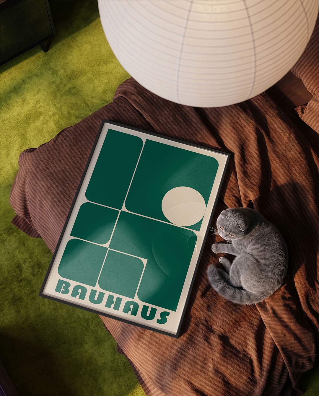 Vorm en balans – moderne Bauhaus wandkunst als poster