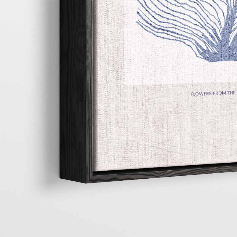 Bohème Zeebloem Illustratie – dibond wanddecoratie in staand formaat