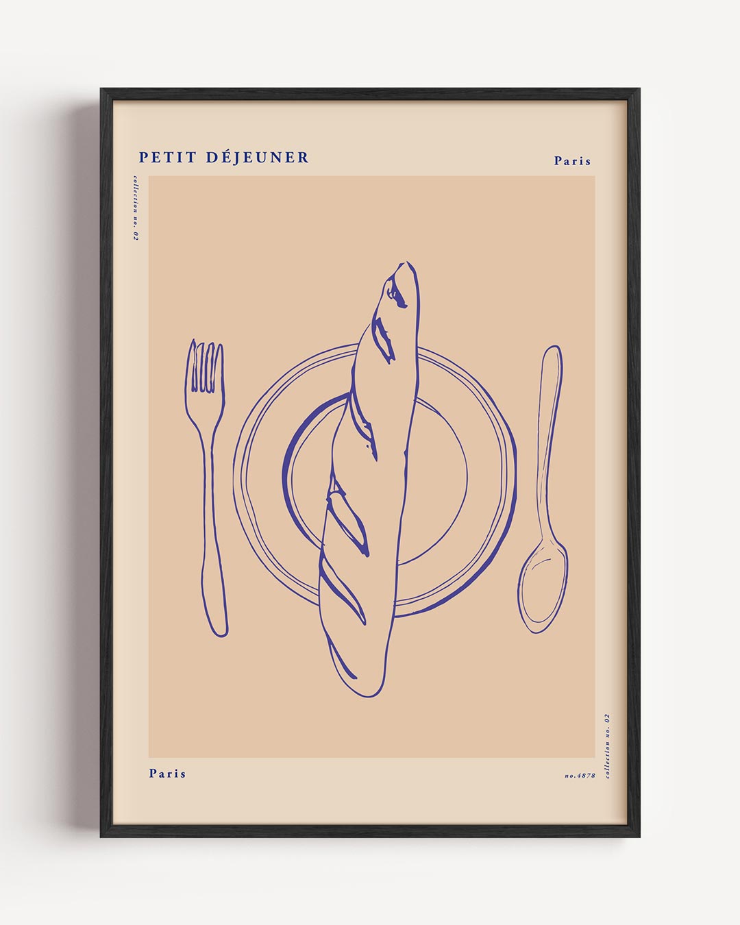 Parisien Ontbijt – keuken portret poster als wanddecoratie