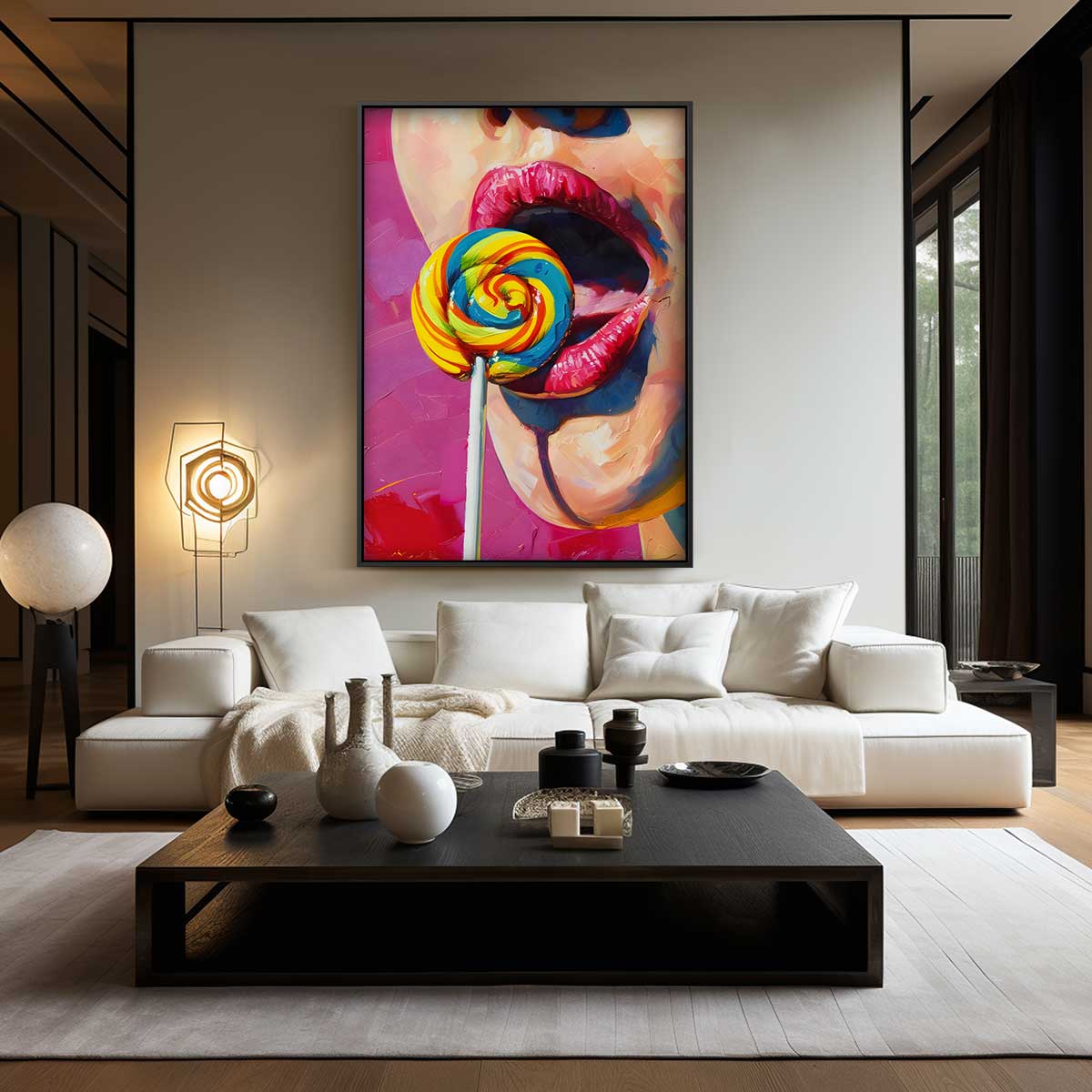 Zoete Verleiding – canvas wanddecoratie in portret formaat