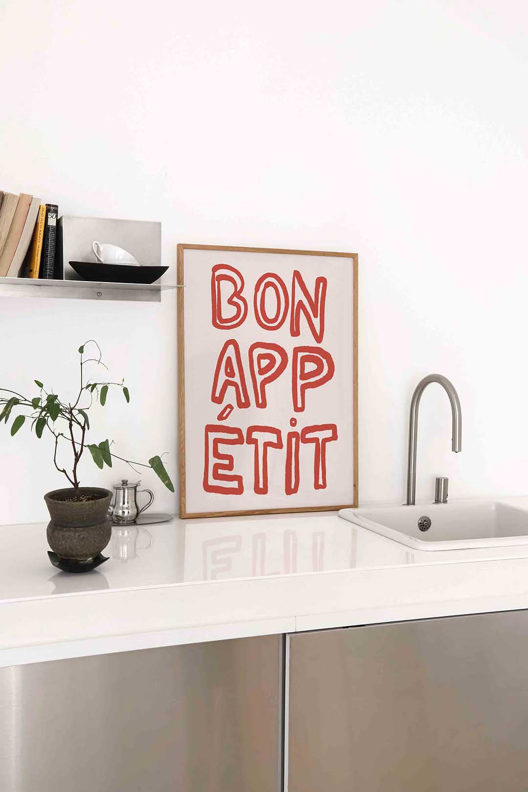 Bon appétit – staande keuken wanddecoratie van WallArtistic