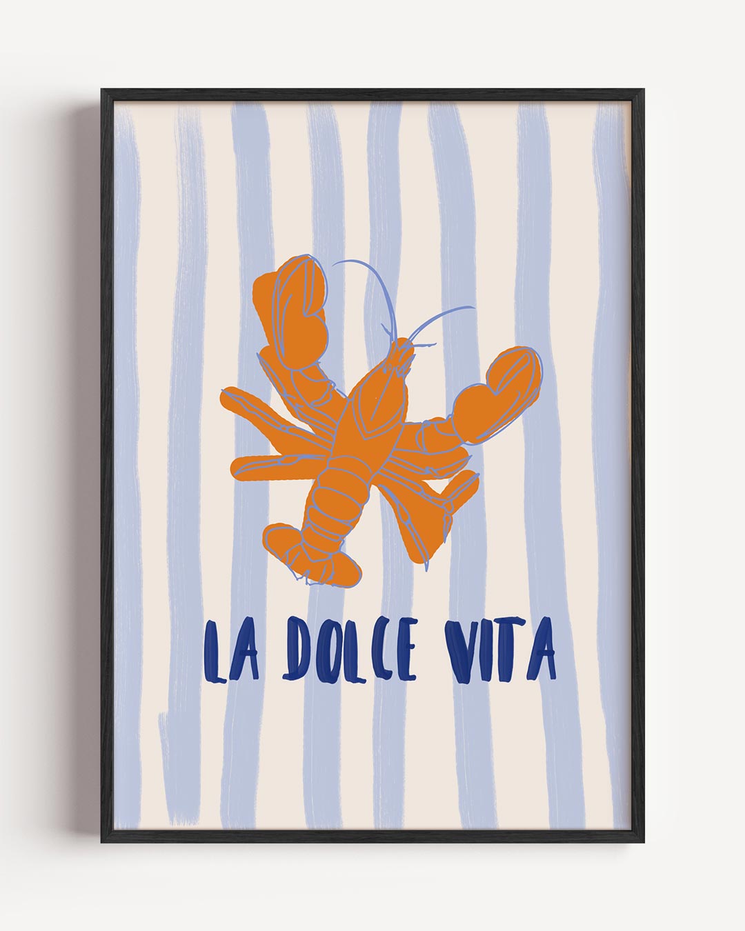 La Dolce Vita Kreeft – zomer portret poster als wanddecoratie