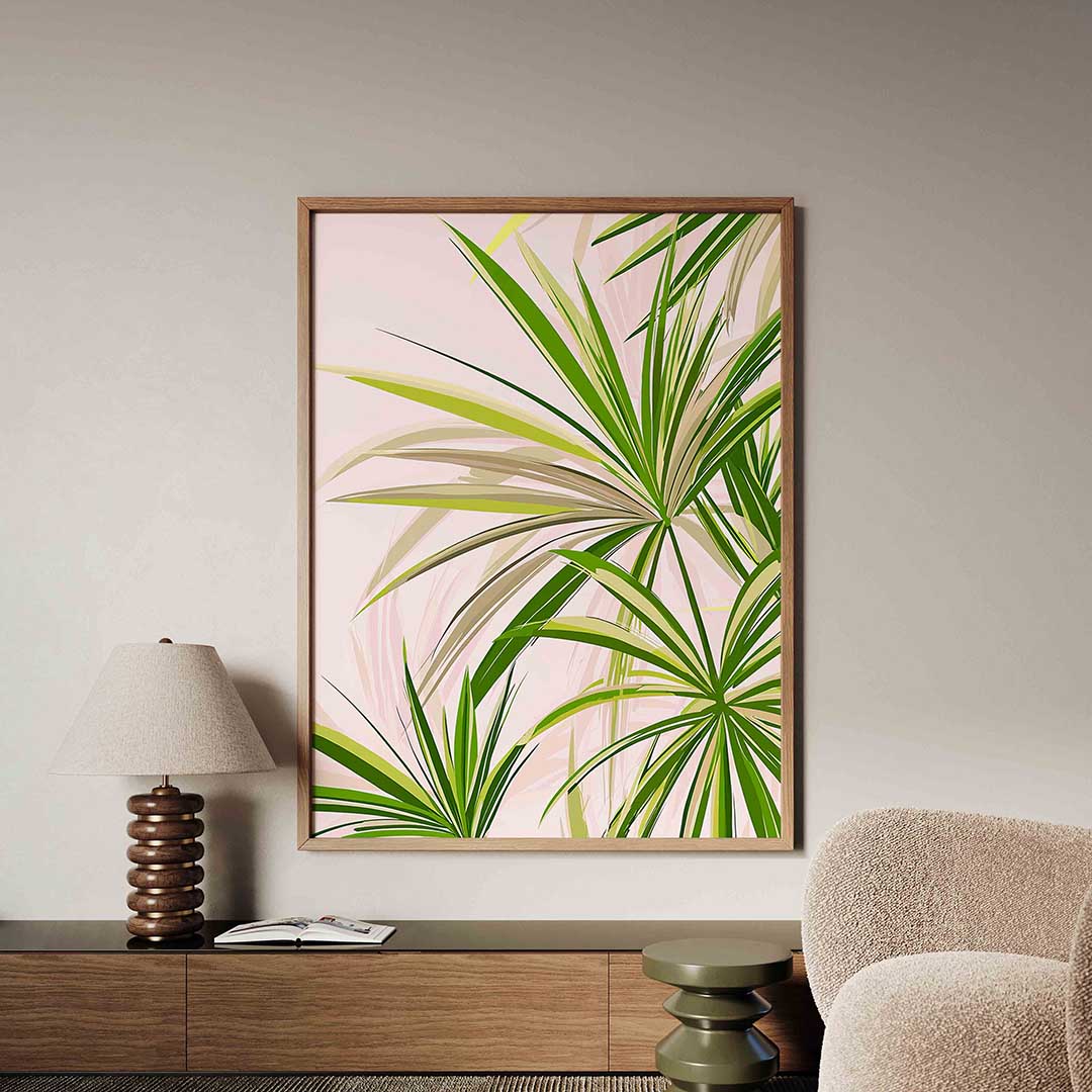 Groene bladeren – tropische jungle poster in staand formaat